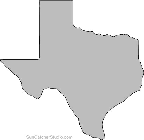 Texas Map Outline Png Shape State Stencil Clip Art Transparent Texas ...