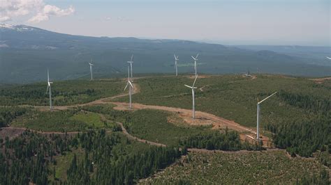 Aerial view of Wind Turbines. 2574519 Stock Video at Vecteezy