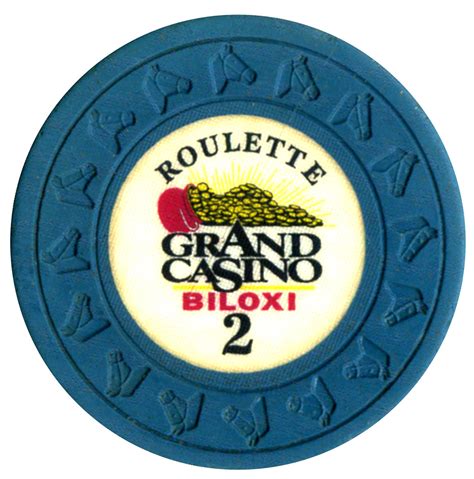 Grand Casino, Biloxi, MS Table 2 Roulette Chip - Chipper Club