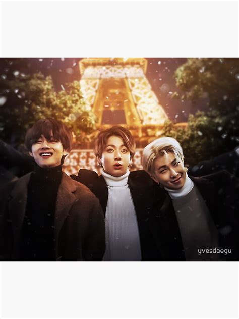 "BTS in Paris " Poster by yvesdaegu | Redbubble