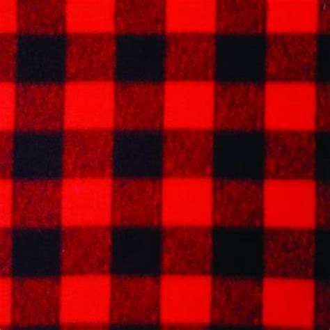 PicoTextiles.com - Buffalo Lumberjack Plaid Red Fleece