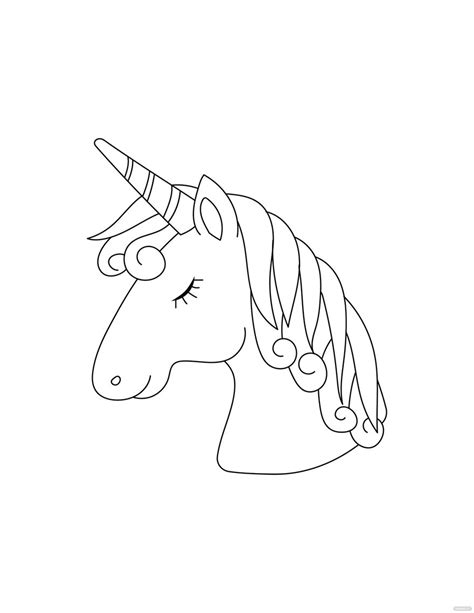 Free Unicorn and Girl Coloring Page - EPS, Illustrator, JPG, PNG, PDF ...