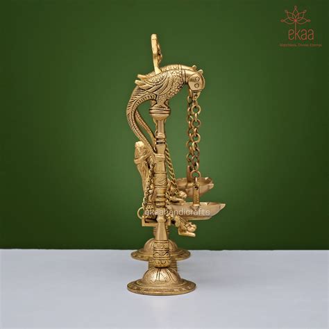 Radha Krishna Statue on Swing With Diya in Brass Radhakrishan - Etsy