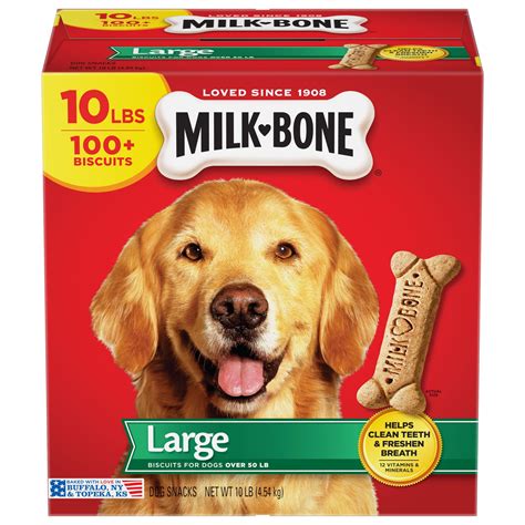 Milk-Bone Original Dog Biscuits, Large Crunchy Dog Treats, 10 lbs ...