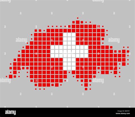 Map and flag of Switzerland Stock Photo - Alamy