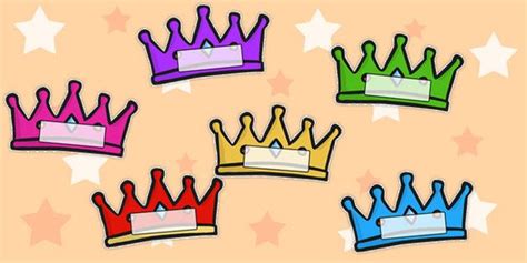 Editable Crown Name Tags | Name tags, Classroom themes, History resources