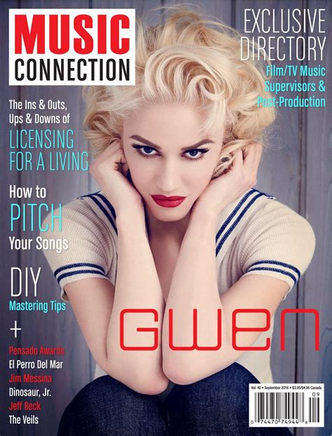 GWEN STEFANI in Music Connection Magazine, September 2016 Issue ...