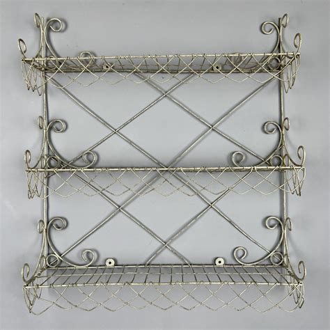 Set of Painted Wirework Hanging Shelves – Adam Calvert Bentley