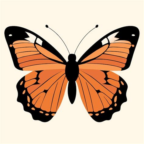 Premium Vector | Solitary splendor monarch butterfly masterpiece