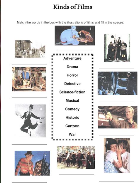 OUR ENGLISH CLASS: Types of movies