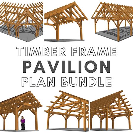 Timber Frame Pavilion Plan Bundle #1 - Timber Frame HQ