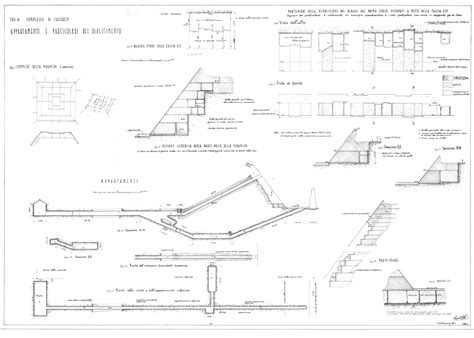 Digital Giza | Maps and plans: Khafre Pyramid, plans and sections