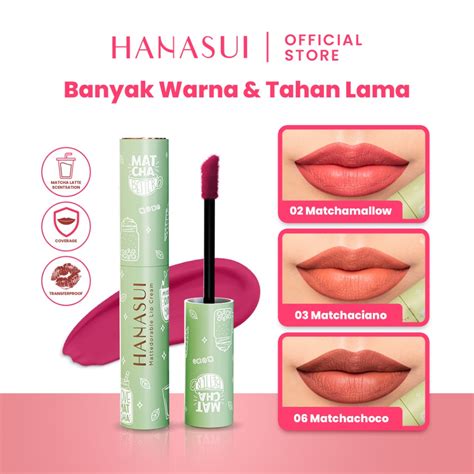 Jual LACIKOSME HANASUI MATTEDORABLE LIP CREAM MATCHA SERIES - LIPCREAM ...