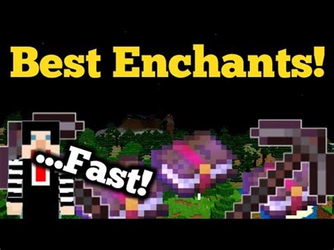 The BEST Enchantments for a Netherite Pickaxe - Enchantment Guide - YouTube