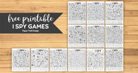 40+ I Spy Game Printables - Paper Trail Design