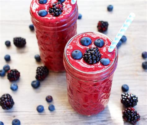 Bosbessen & frambozen smoothie recept » Vivajuice.nl