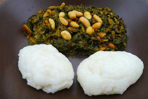 Ifisashi & Nshima - Authentic Zambian Recipe | 196 flavors | African food, Recipes, Food