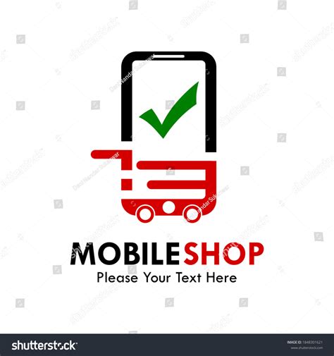 Mobile Shop Logo Template Illustration Stock Vector (Royalty Free ...