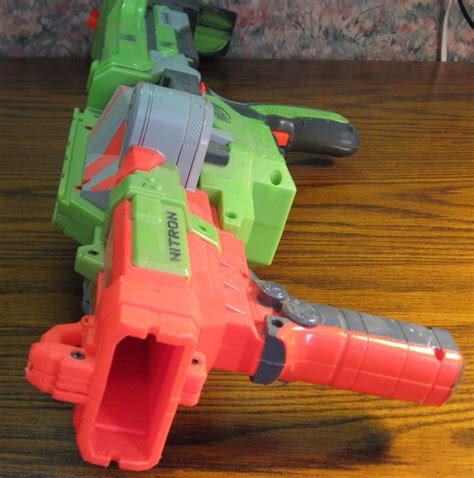 Nerf Vortex Nitron Motorized Foam Disc Launcher Blaster Rifle - Green ...