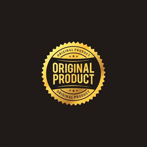 Premium Vector | Gold label original product luxury elegant business icon for product logo design