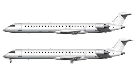 CRJ-900 side view all white | Aircraft, Boeing 757 300, Commercial aircraft