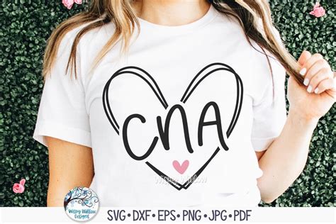 CNA Heart SVG for Cricut, Certified Nursing Assistant, Cute CNA Shirt ...