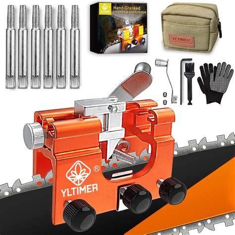 Chainsaw Sharpener, Chainsaw Sharpening Jig Kit Hand-Cranked Chain Saw ...