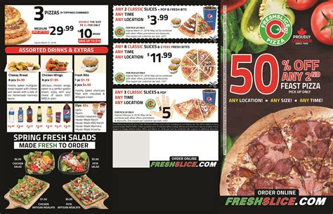 Freshslice Pizza Menu, Menu for Freshslice Pizza, Marpole, Vancouver ...