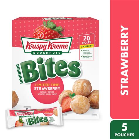 Krispy Kreme Strawberry Bites 4 Count, 5 Pack - Walmart.com - Walmart.com