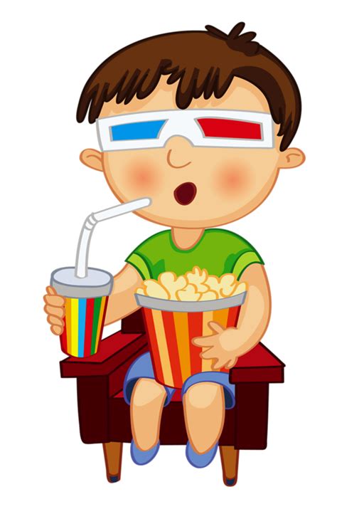 Clip art - Kid watching 3D movie Bubble Boy, Views Album, Movie Night, Best Part Of Me, Mario ...