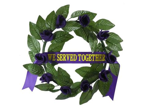 Remembrance Wreath - Purple Poppy - Purple Poppies