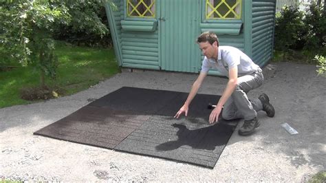 How to Install Rubber Tiles in Patio or Play Areas - YouTube