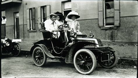 Three people in motor car, 1908 | Notes: The photographer is… | Flickr