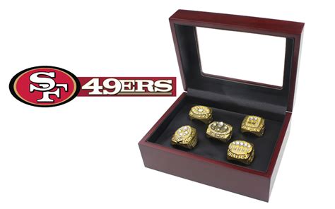 5pcs (1981 1984 1988 1989 1994) San Francisco 49ers Super Bowl Rings ...