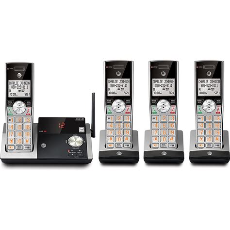 AT&T CL82415 DECT 6.0 Expandable Cordless Phone w/ Answering System ...