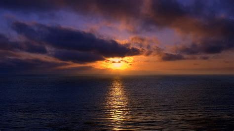 Ocean Sunset, beach, brazil, dark, ocean, nature, sunset, reflection, clouds, HD wallpaper | Peakpx