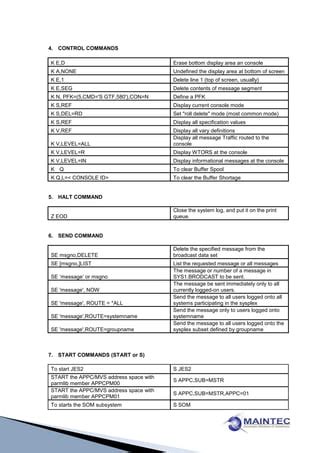 Mvs commands | PDF