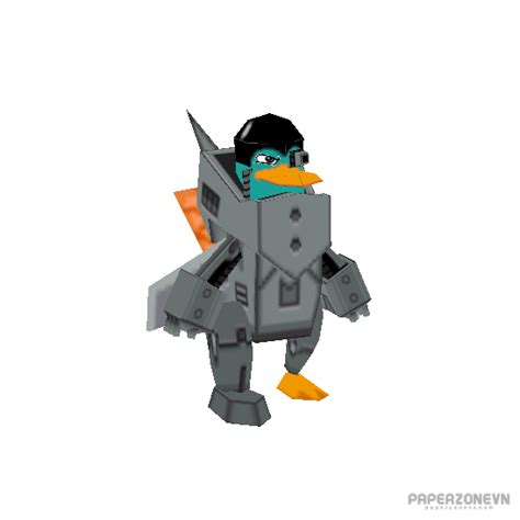 Cartoon Perry the Platypus (2nd Dimension) | Paperzone VN