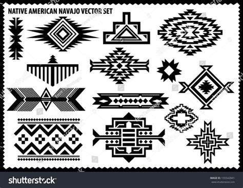 Native American Vector Set Stock Vector (Royalty Free) 155542841 ...