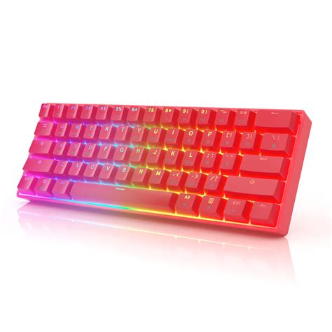 Buy HK Gaming GK61 Mechanical Gaming Keyboard 60 Percent | 61 RGB Rainbow LED Backlit ...