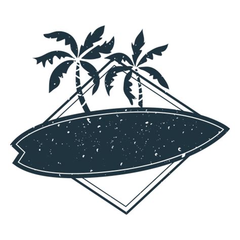 Descarga este Ilustración de la palma de la tabla de surf como PNG, SVG ...