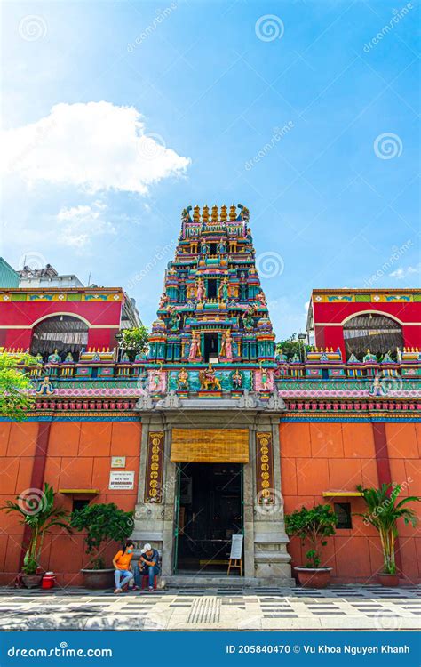 Mariamman Hindu Temple or `Chua Ba Mariamman` in Ho Chi Minh City, Vietnam. the Temple Was Built ...