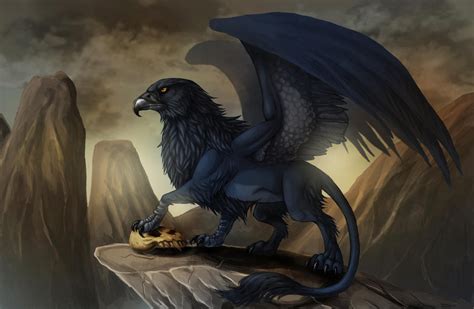 Blue Gryphon by LadyFiszi on DeviantArt