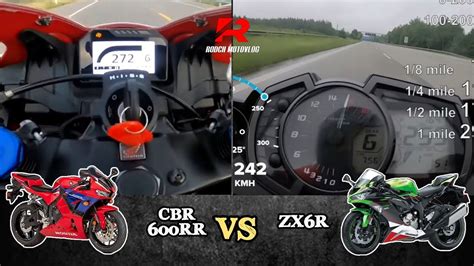 Honda CBR600RR 🆚️ Kawasaki ZX6R | Top Speed & Acceleration 🔥🔥 - YouTube