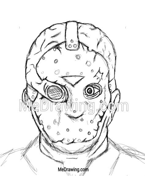 Jason Mask Drawing at GetDrawings | Free download