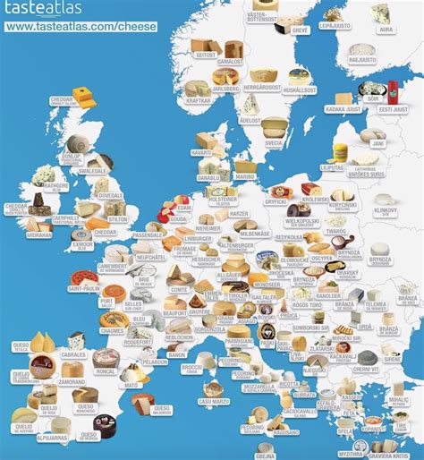 This Interactive Cheese Map Shows The Most Popular Cheese In Europe