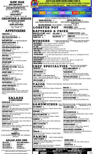 LOOKOUT NOVEMBER 2ND 2020 MENU_page-1 - Waterfront Dining | Lookout Tavern | Martha's Vineyard