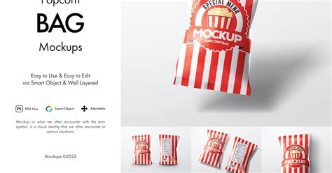 Popcorn Bag Mockup, Graphic Templates - Envato Elements