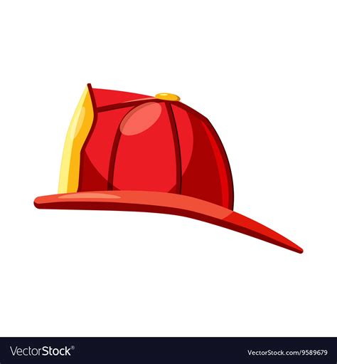 Helmet for a firefighter icon cartoon style Vector Image