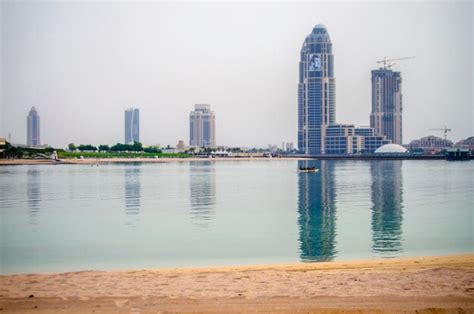 Premium Photo | Katara beach at doha qatar